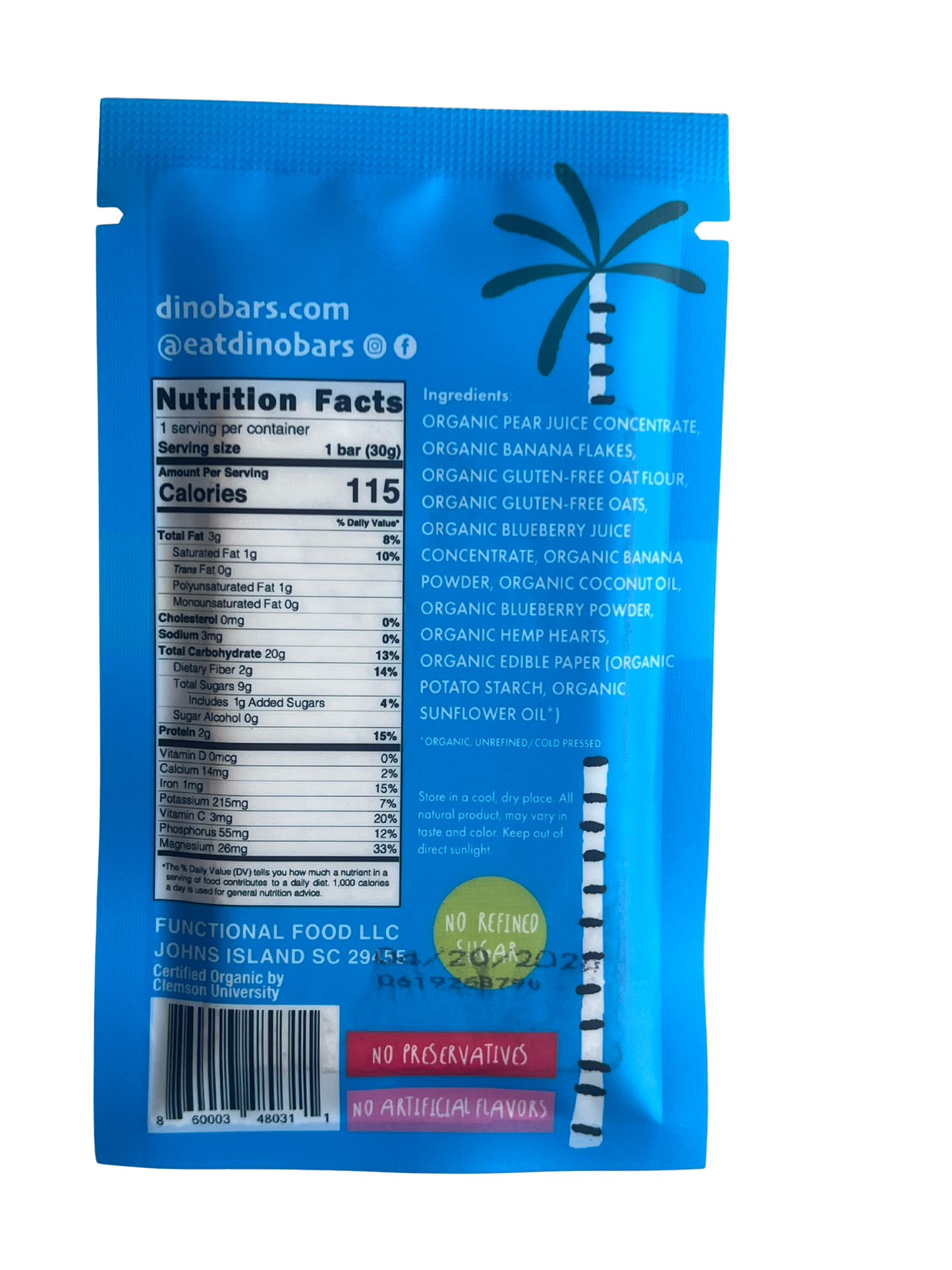 Blueberry Bar | 5 Pack