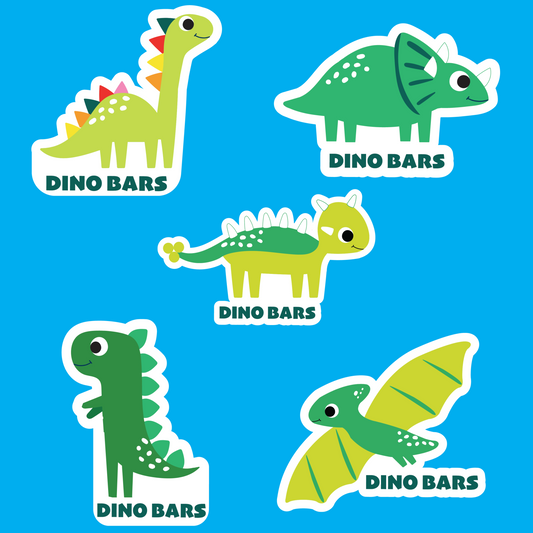 DINO BARS Sticker Pack