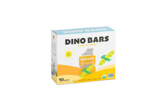 Wholesale | DINO BARS Pineapple Carrot Bar | Retail Pack | 10 Unit
