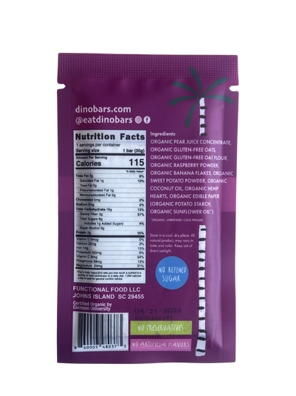 Sweet Potato Raspberry Bar